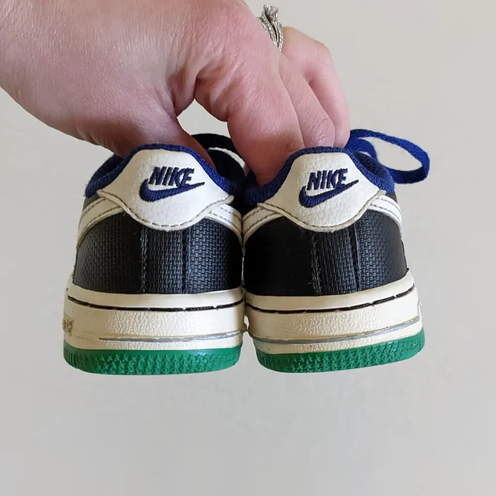 Nike Air Force 1 Size 5.5C Sneakers Retro Deep Royal Blue/Black 314194-415